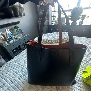 Target reversible bag! Great size and can switch from black to brown